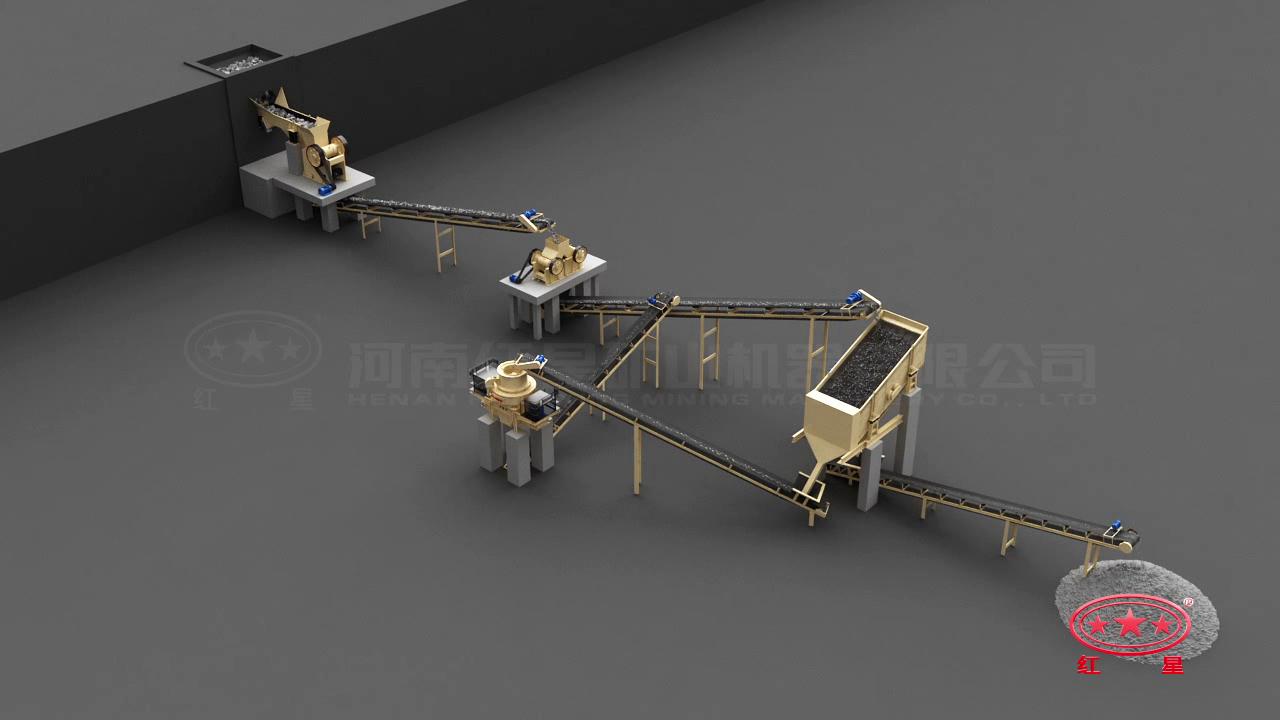 先粗、中細(xì)碎后再制砂