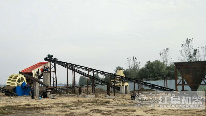 制砂生產(chǎn)線(xiàn)實(shí)拍圖，還有多種配置可以選擇