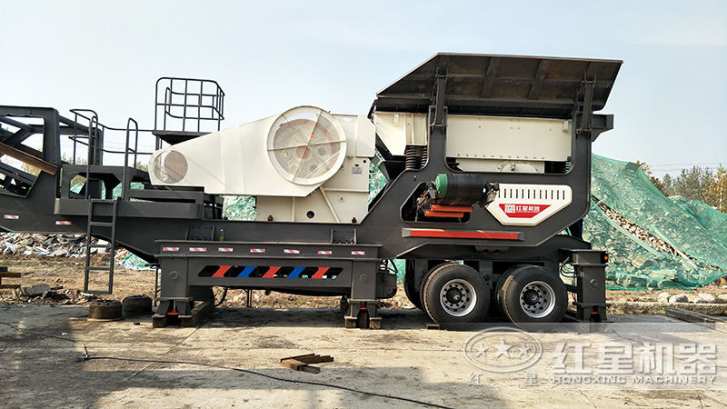 廊坊移動制砂廠安裝中，很快就可以開業(yè)了